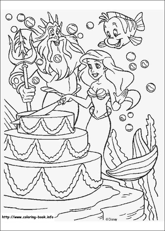 The Little Mermaid coloring picture